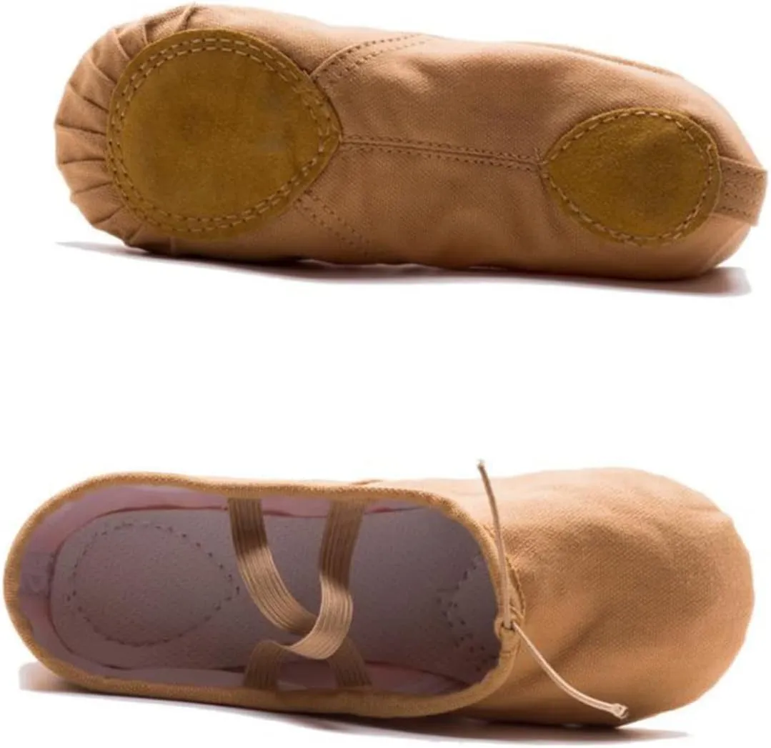 2 Pairs Ballet Shoes Slippers Ballet Practice Shoes Shoes Girls Ballet Flats Ballet Dancer Shoes Flats Canvas Dance Shoes Yoga Shoes Princess Girl Child cat Claw Shoes