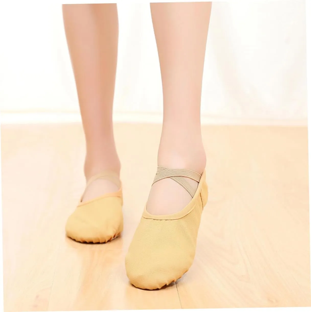 Amosfun Ballet Shoes 1 Pair Belly Dancing Shoes Child Pocket Sneaker Slippers