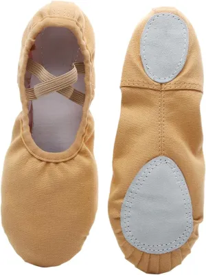 Amosfun Ballet Shoes 1 Pair Belly Dancing Shoes Child Pocket Sneaker Slippers