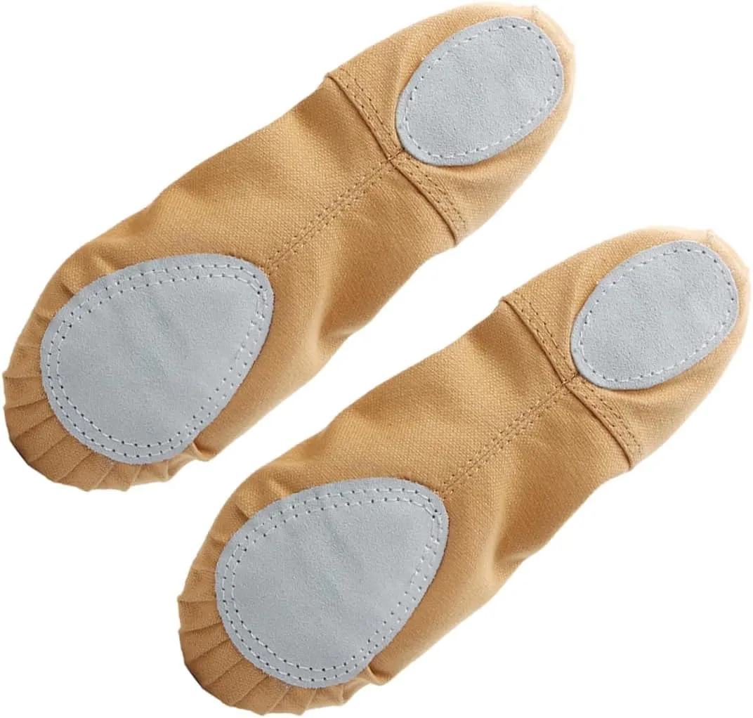Amosfun Ballet Shoes 1 Pair Belly Dancing Shoes Child Pocket Sneaker Slippers