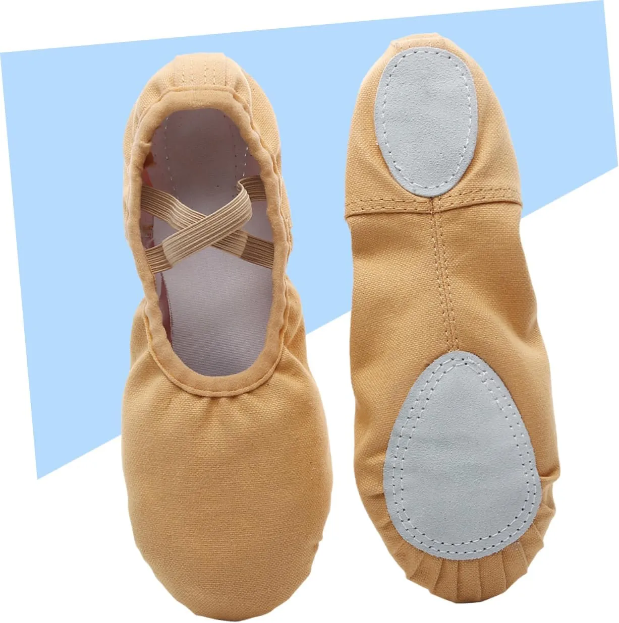 Amosfun Ballet Shoes 1 Pair Belly Dancing Shoes Child Pocket Sneaker Slippers