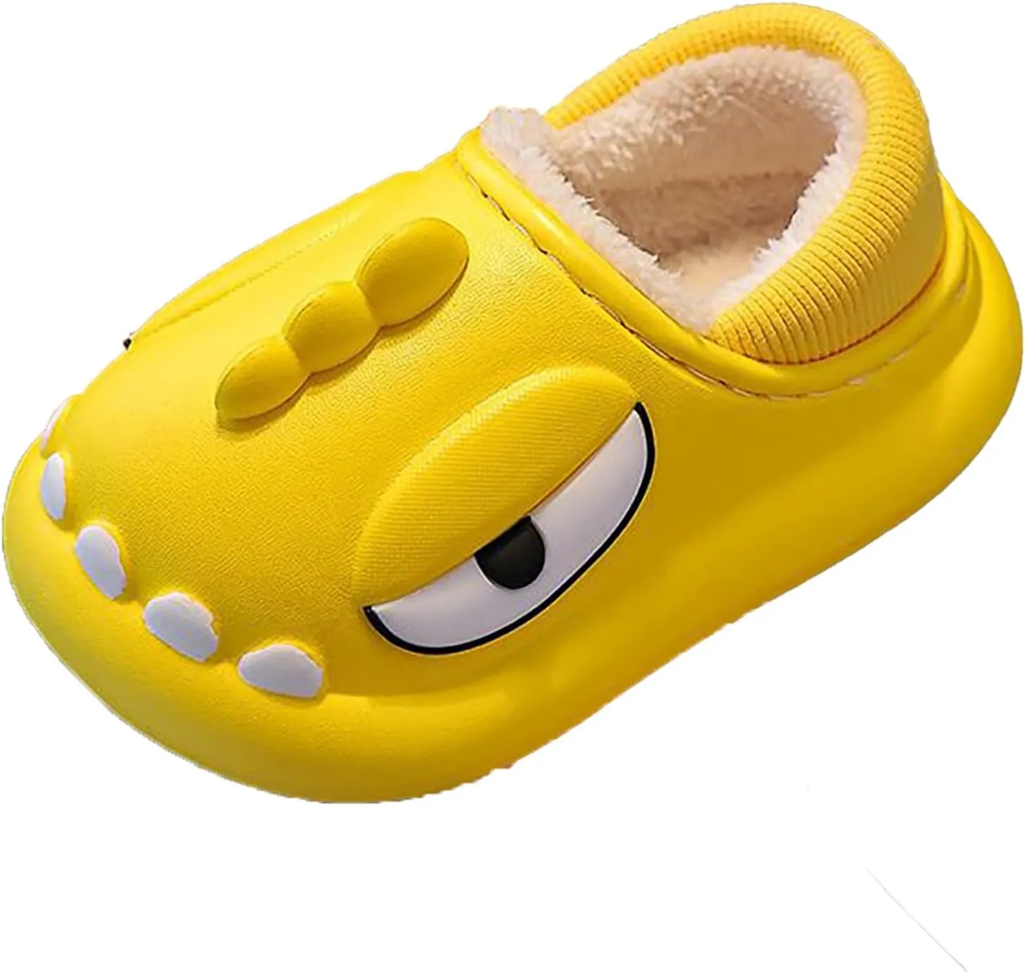 ??artoon Dinosaur Fuzzy Slippers For Boys Baby Memory Foam Ankle Shoes Toddler Infant House Non Slip Comfy Shoes Cotton