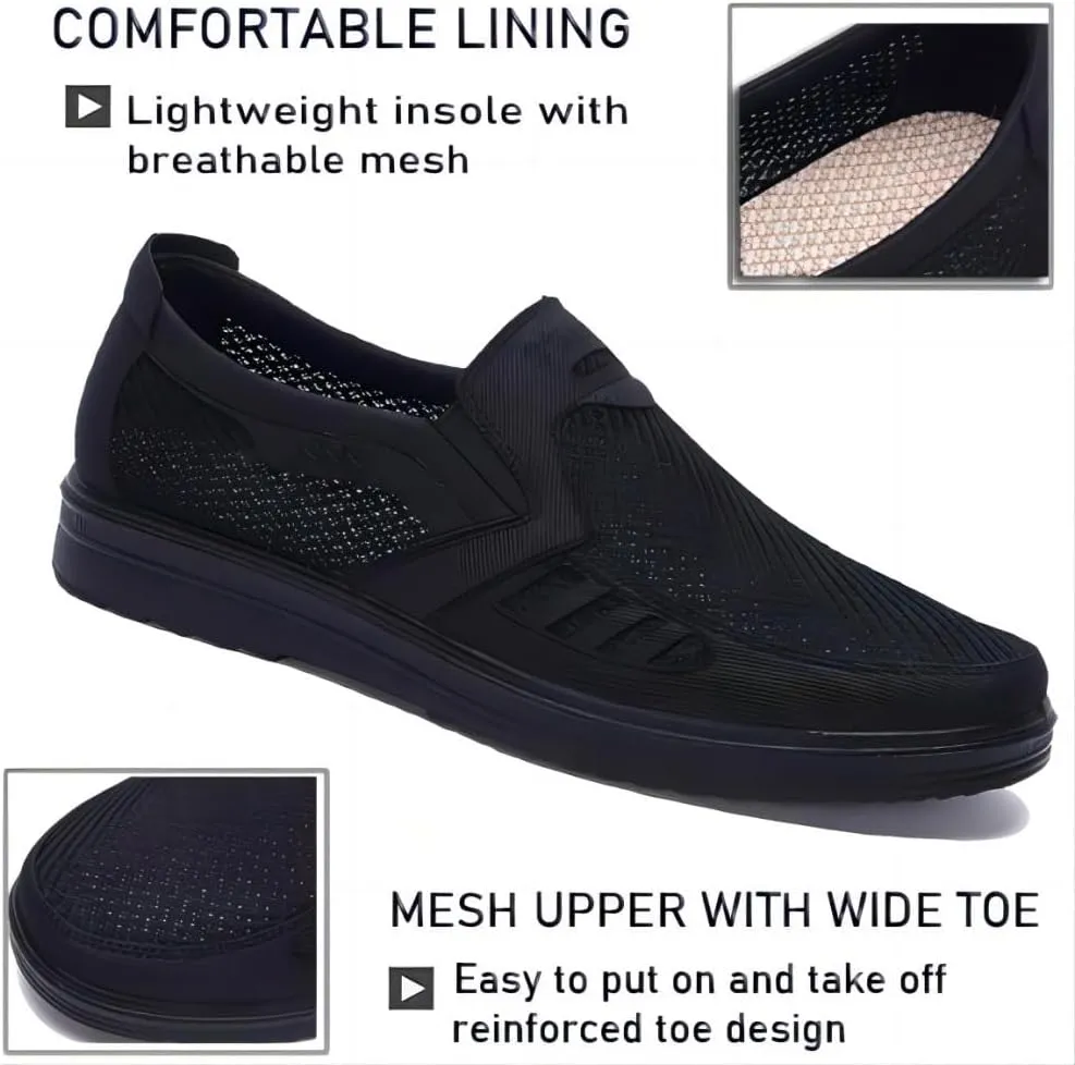 Asifn Mens Casual Loafers Lightweight Mesh Summer Comfort Breathable Non-Slip Walking Outdoor Driving Soft Flats Shoes