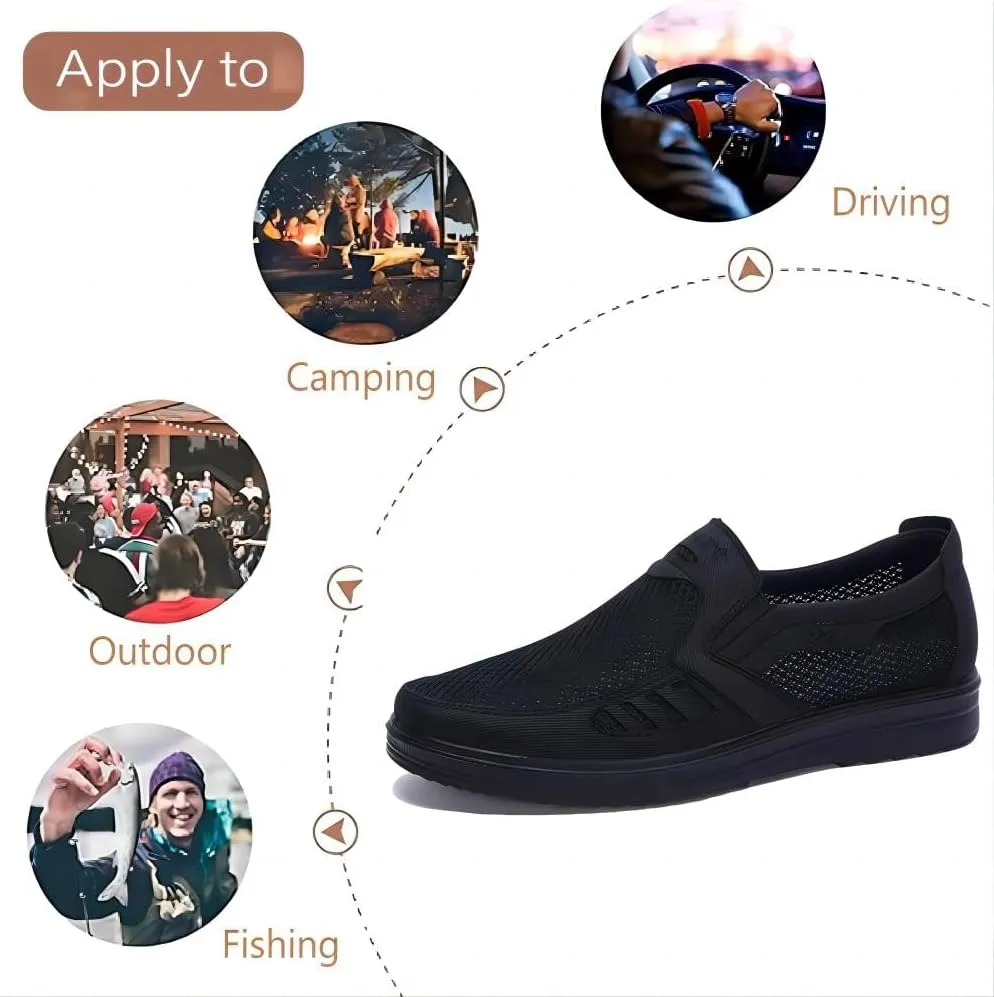Asifn Mens Casual Loafers Lightweight Mesh Summer Comfort Breathable Non-Slip Walking Outdoor Driving Soft Flats Shoes