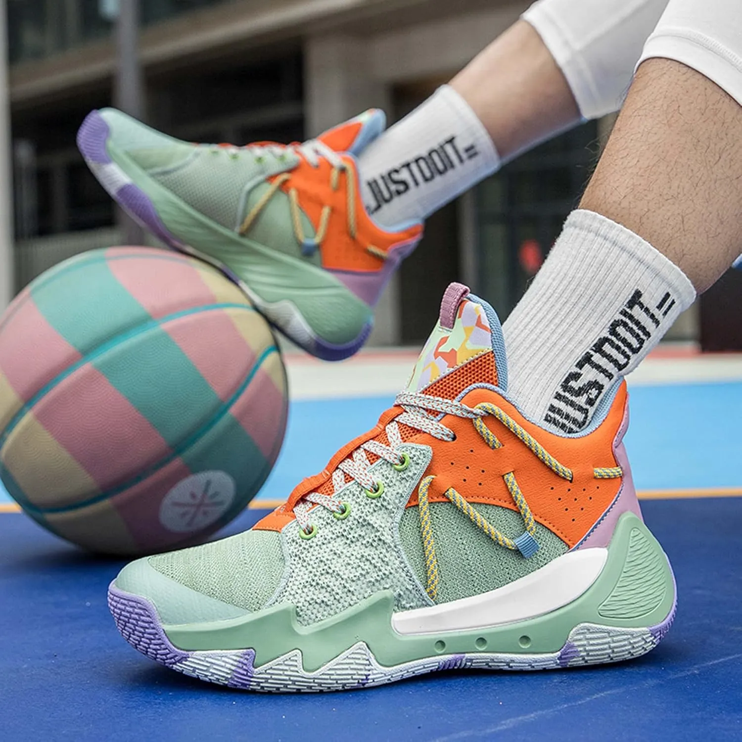 Basketball Shoes Men Summer New Professional Combat Sneakers Men's Shoes Students Breathable high top Sneakers