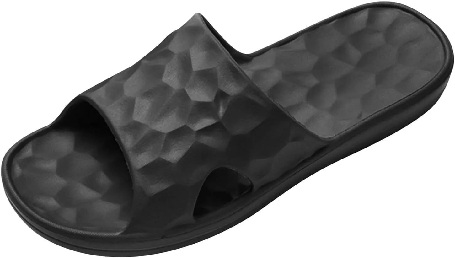 Bath Slippers Mens Slides Shower Slippers Shower Shoes Men Shoes for Women Mens Bathroom