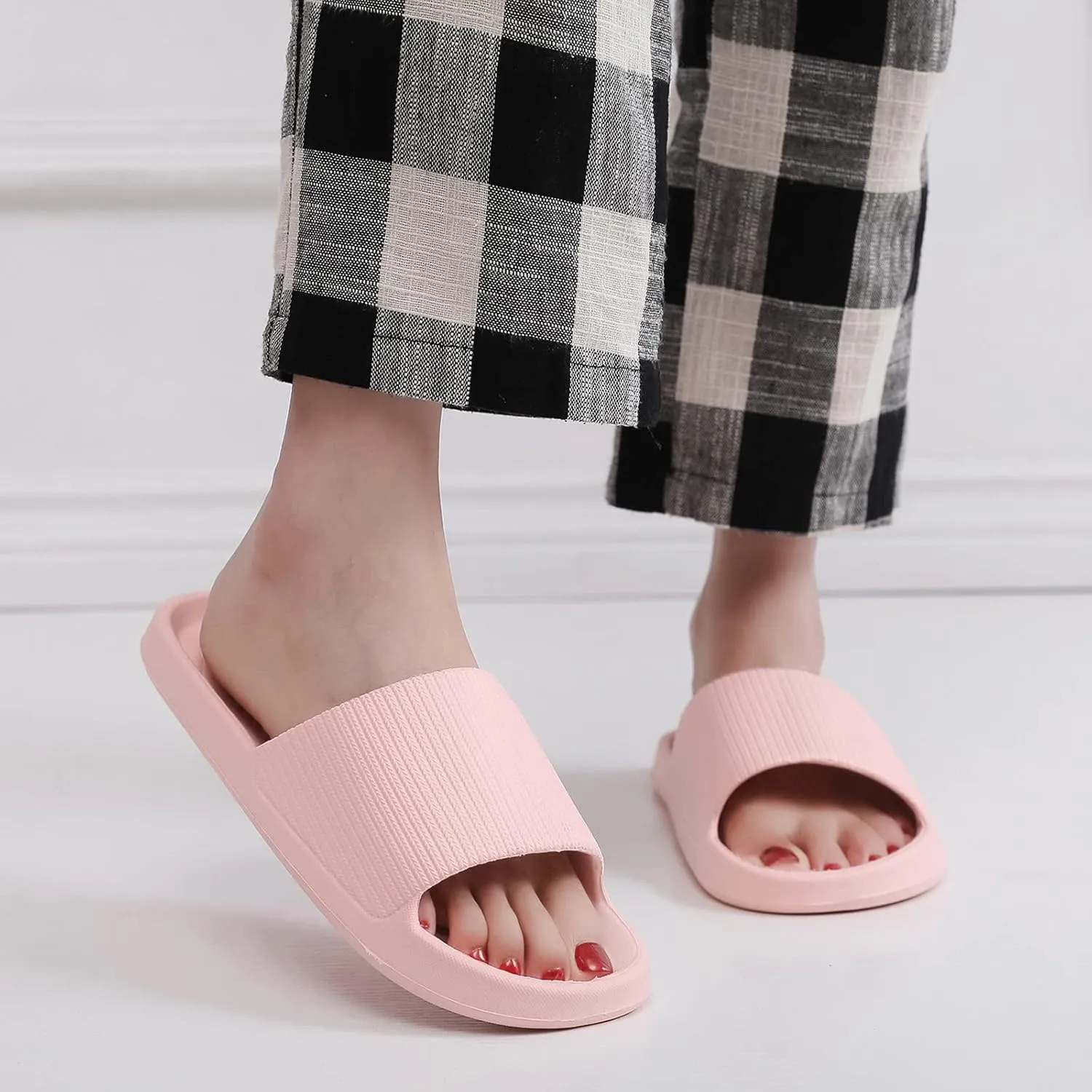 Bathroom Slippers Men Shower Shoes Women Mens Slippers Slides for Women Gym Indoor Outdoor Ultimate Comfort