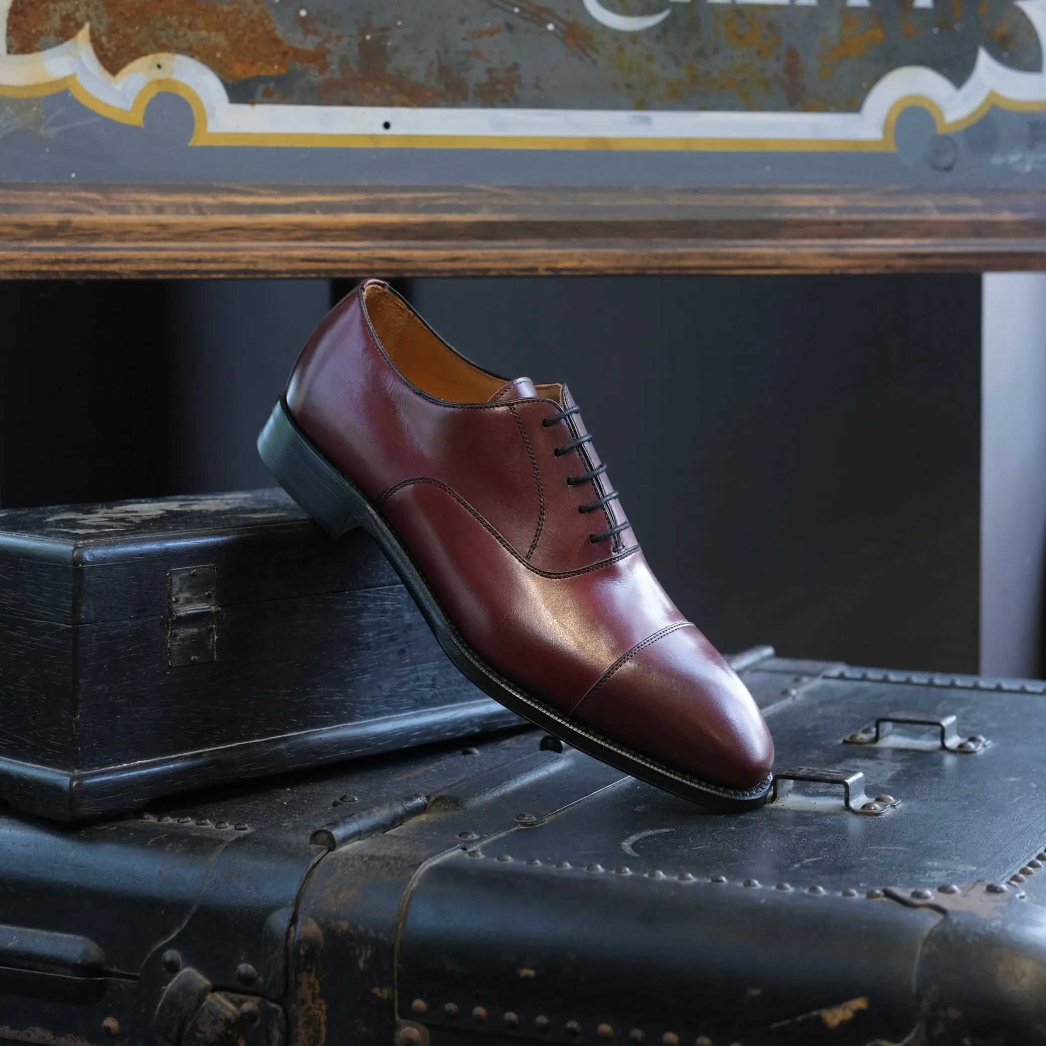 Berwick1707 Cap Toe Oxford (Chiseled Toe)