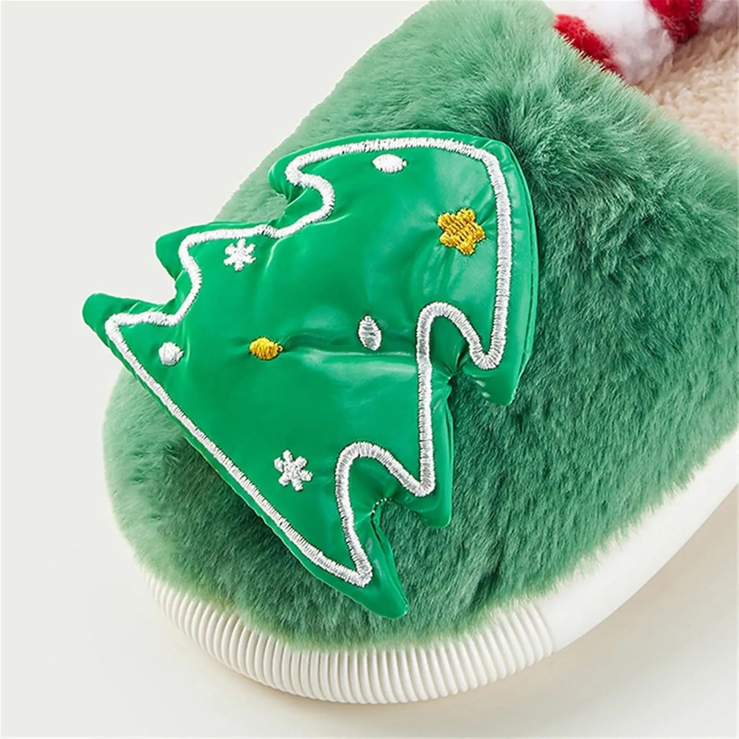 Christmas Slipper for Boys Girls Soft Plush Comfy Warm Fuzzy Slippers Christmas Tree Indoor Walking House Shoes