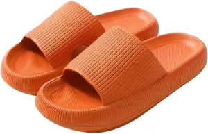 Cloud Slippers Sandals Indoor House Slippers Shower Shoes for Women Men Bathroom Comfort Soft Lightweight Non-Slip Thick Sole Easy to Clean Slipper Foot Pain Relief Beach Shoes with Low Arch Support