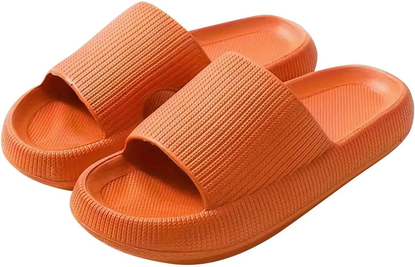 Cloud Slippers Sandals Indoor House Slippers Shower Shoes for Women Men Bathroom Comfort Soft Lightweight Non-Slip Thick Sole Easy to Clean Slipper Foot Pain Relief Beach Shoes with Low Arch Support