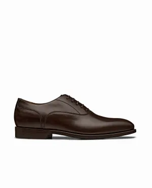 Dark Brown Fine Calf Plain Tip Blake Oxfords