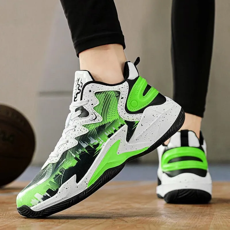 DHOVOR Boys Basketball Shoes Kids Athletic Shoes Fashion Sneakers Non-Slip Tennis Shoes Boys (Big Kid/Little Kid)