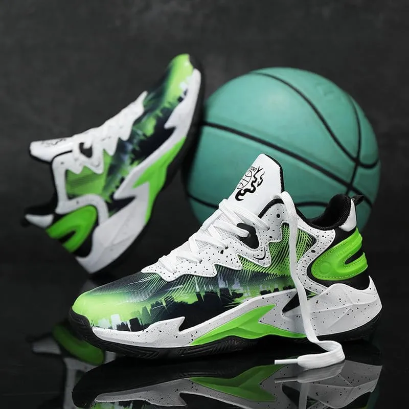 DHOVOR Boys Basketball Shoes Kids Athletic Shoes Fashion Sneakers Non-Slip Tennis Shoes Boys (Big Kid/Little Kid)