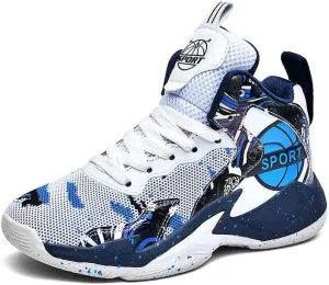 DHOVOR Boys Girls Basketball Shoes Kids Athletic Shoes Fashion Sneakers Non-Slip Tennis Shoes Boys (Big Kid/Little Kid)