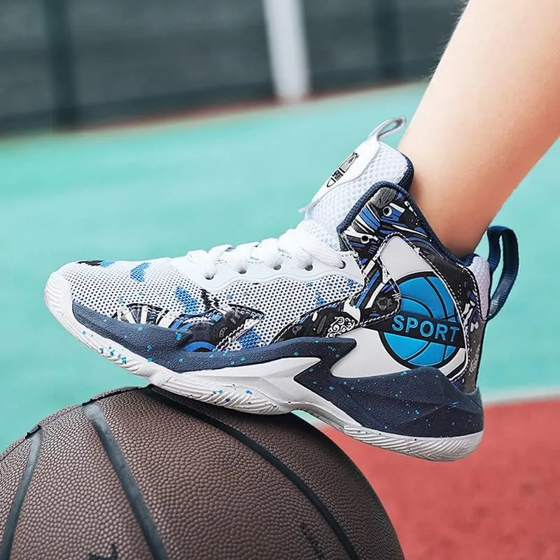 DHOVOR Boys Girls Basketball Shoes Kids Athletic Shoes Fashion Sneakers Non-Slip Tennis Shoes Boys (Big Kid/Little Kid)