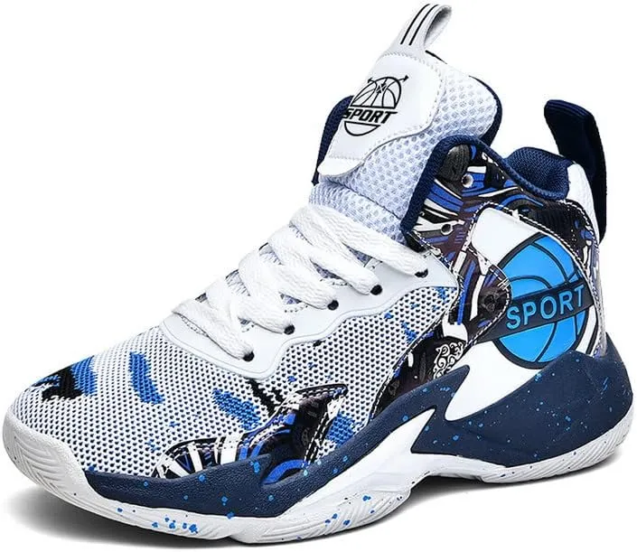 DHOVOR Boys Girls Basketball Shoes Kids Athletic Shoes Fashion Sneakers Non-Slip Tennis Shoes Boys (Big Kid/Little Kid)
