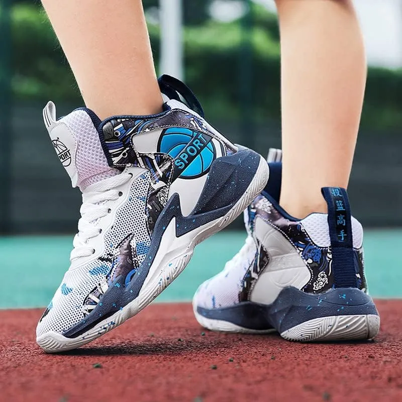 DHOVOR Boys Girls Basketball Shoes Kids Athletic Shoes Fashion Sneakers Non-Slip Tennis Shoes Boys (Big Kid/Little Kid)