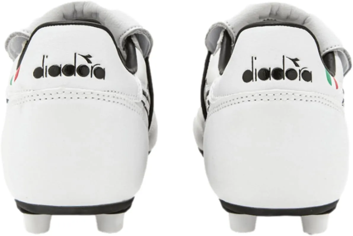 Diadora Brasil OG LT T MDPU Men's Firm Ground Soccer Shoes - Ultra-Soft Full Grain Leather, Water Resistant, Firm Ground Sole, Removable Insole