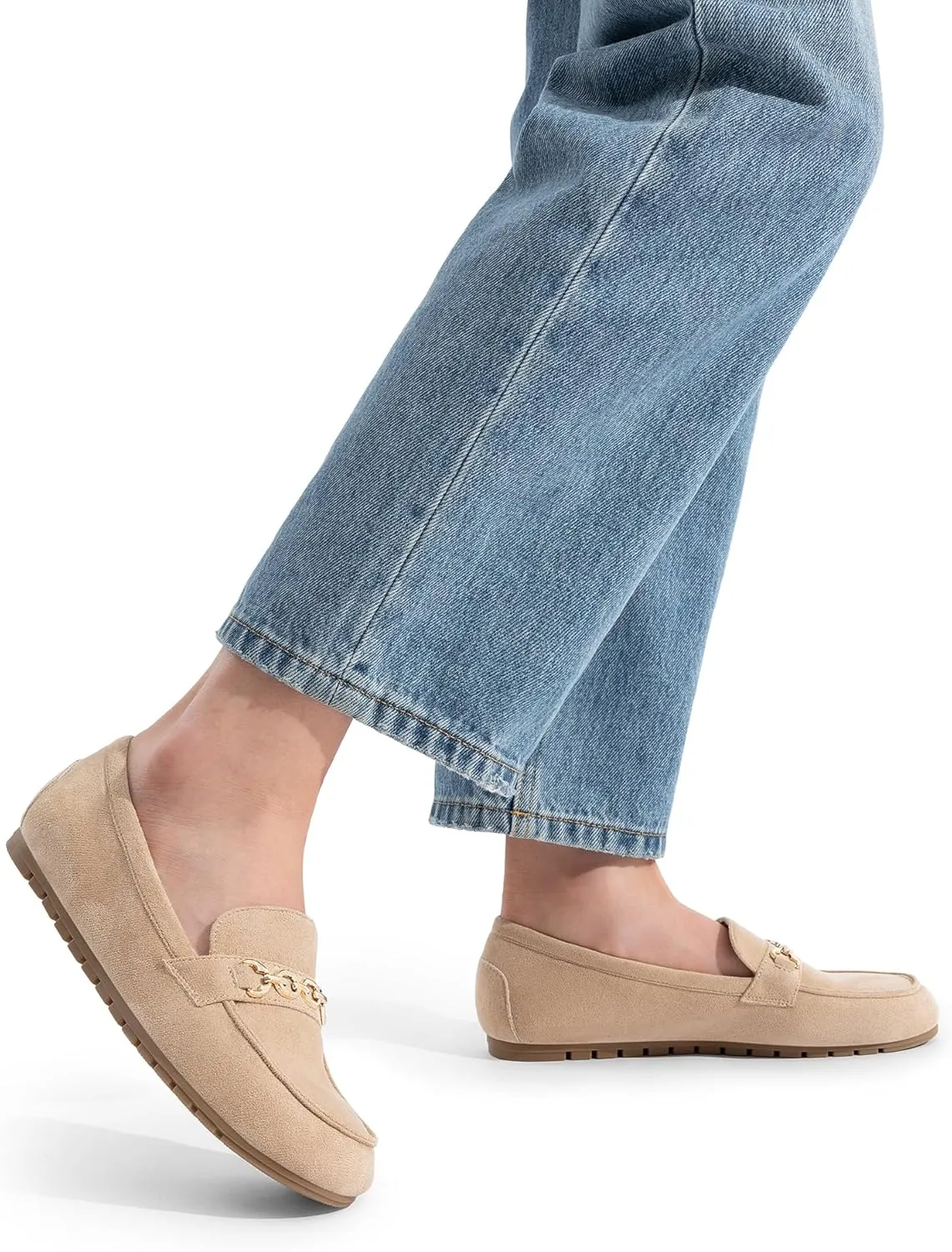 DREAM PAIRS Loafers for Women Casual Comfortable Slip On Flat Shoes Lightweight Leisure Work Shoes Comfort Walking Shoes