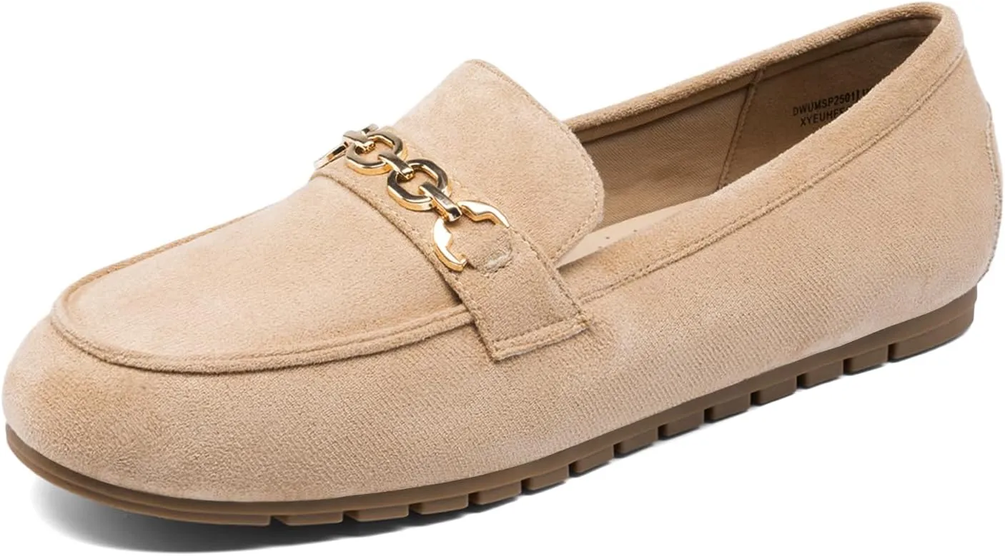 DREAM PAIRS Loafers for Women Casual Comfortable Slip On Flat Shoes Lightweight Leisure Work Shoes Comfort Walking Shoes