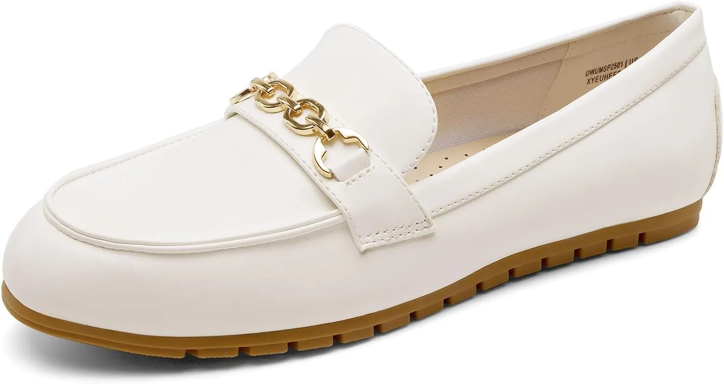 DREAM PAIRS Loafers for Women Casual Comfortable Slip On Flat Shoes Lightweight Leisure Work Shoes Comfort Walking Shoes