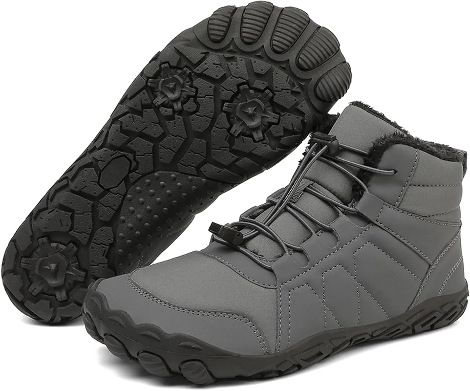 FLIOZY Unisex Non-Slip Lightweight Hiking Boots - Waterproof and Grip-Enhanced with Spacious Toe Box Durable Sole for Walking