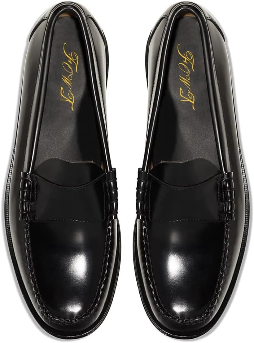 FOWT Men Stylish Round Toe Slip On Comfortable Loafers Comfy Low Heel Trendy Party Dressy Shoes Shoes Size 4-16 US