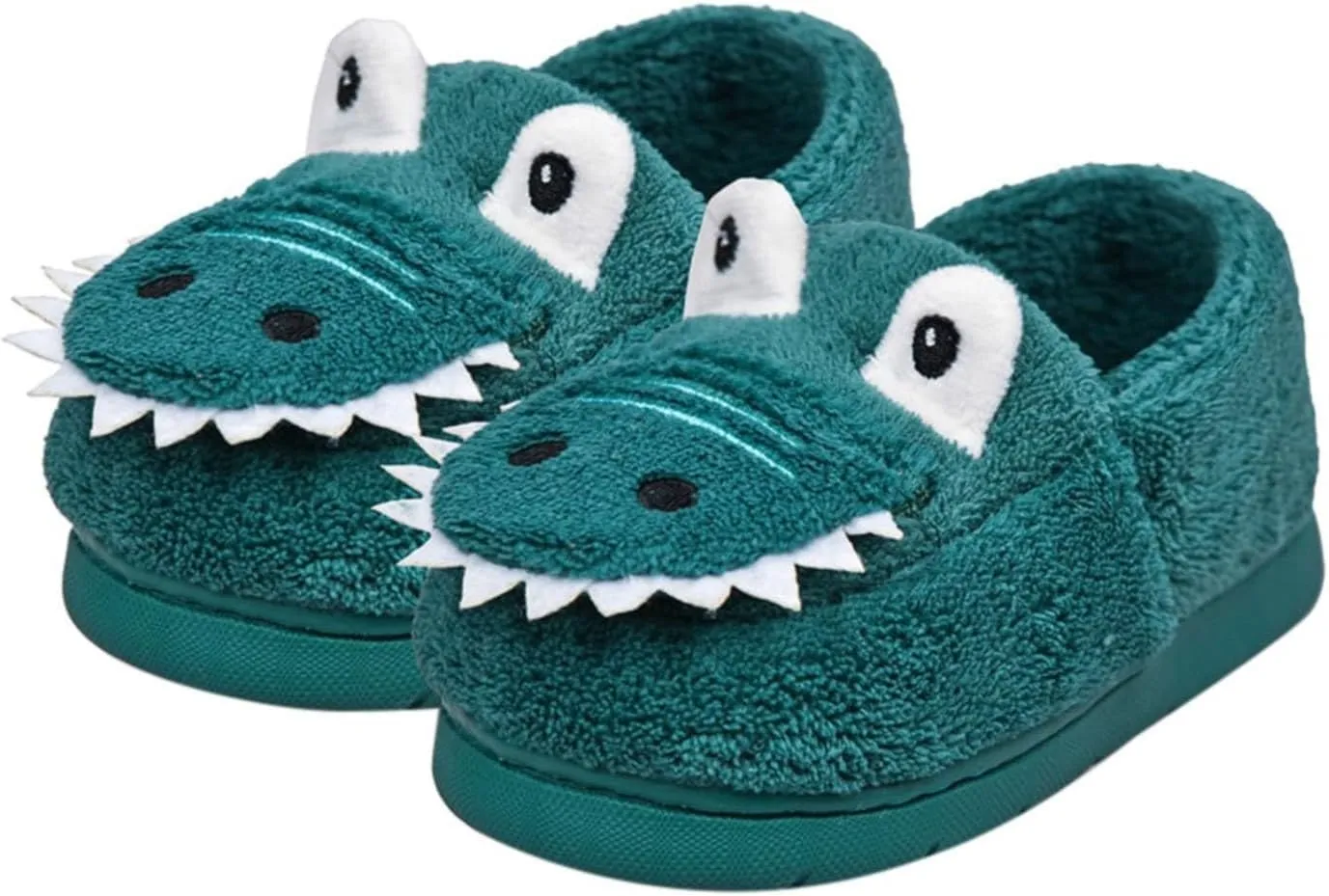 Fuzzy ??artoon Animal Slipper For Kids Baby Girls Boys Warm Flat Shoes Winter Memory Foam Indoor Bedroom House Shoes
