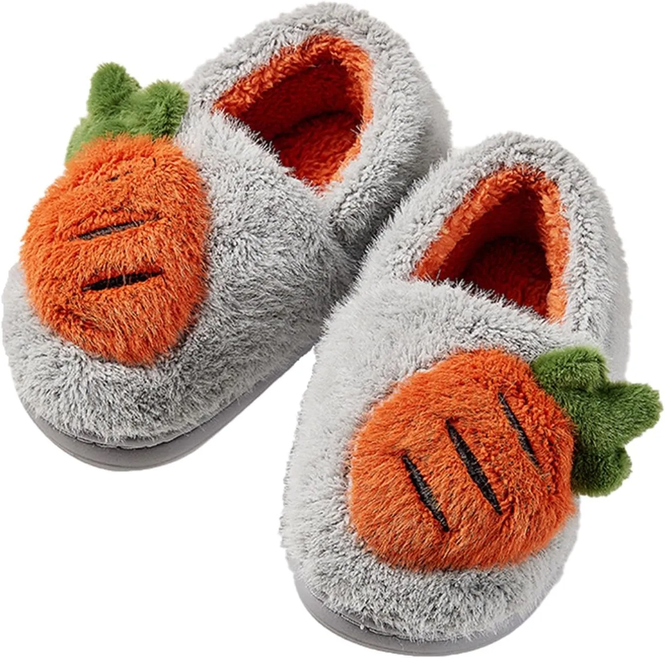 Girls Cute Crtoon Fuzzy Slippers with Memory Foam Kids Plush Warm Winter House Shoes Toddler Crochet Unisex lats