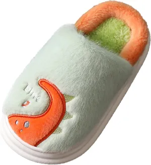 Girls House Slipper Soft Non Slip Bedroom Slipper Fuzzy Dinosaur Slippers Baby Slip On Slipper Indoor Slippers