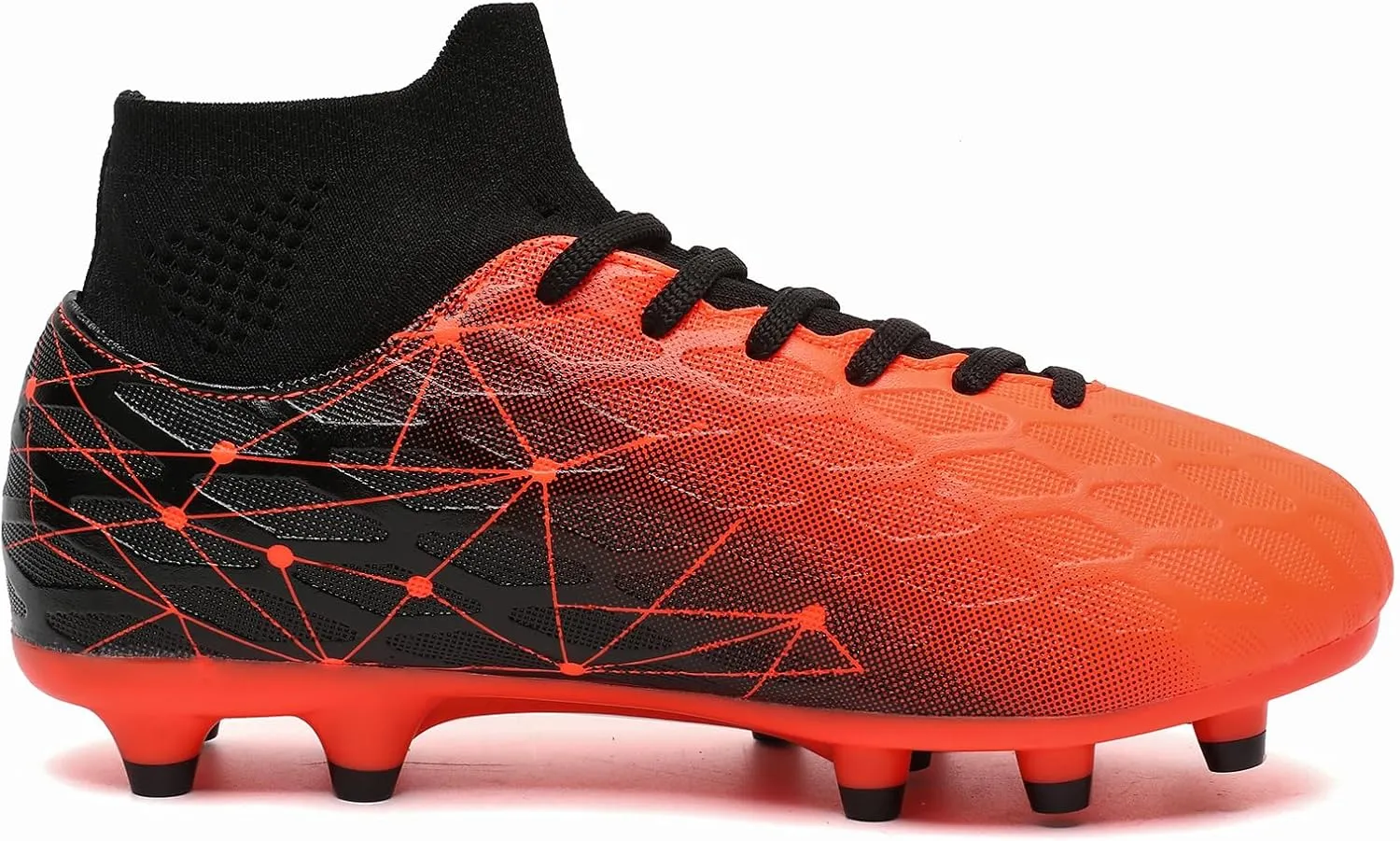 Hanani Boys Girls Soccer Cleats for Kids Football Shoes High Top Training Youth Football Cleats Outdoor/Indoor Athletic Turf Shoes