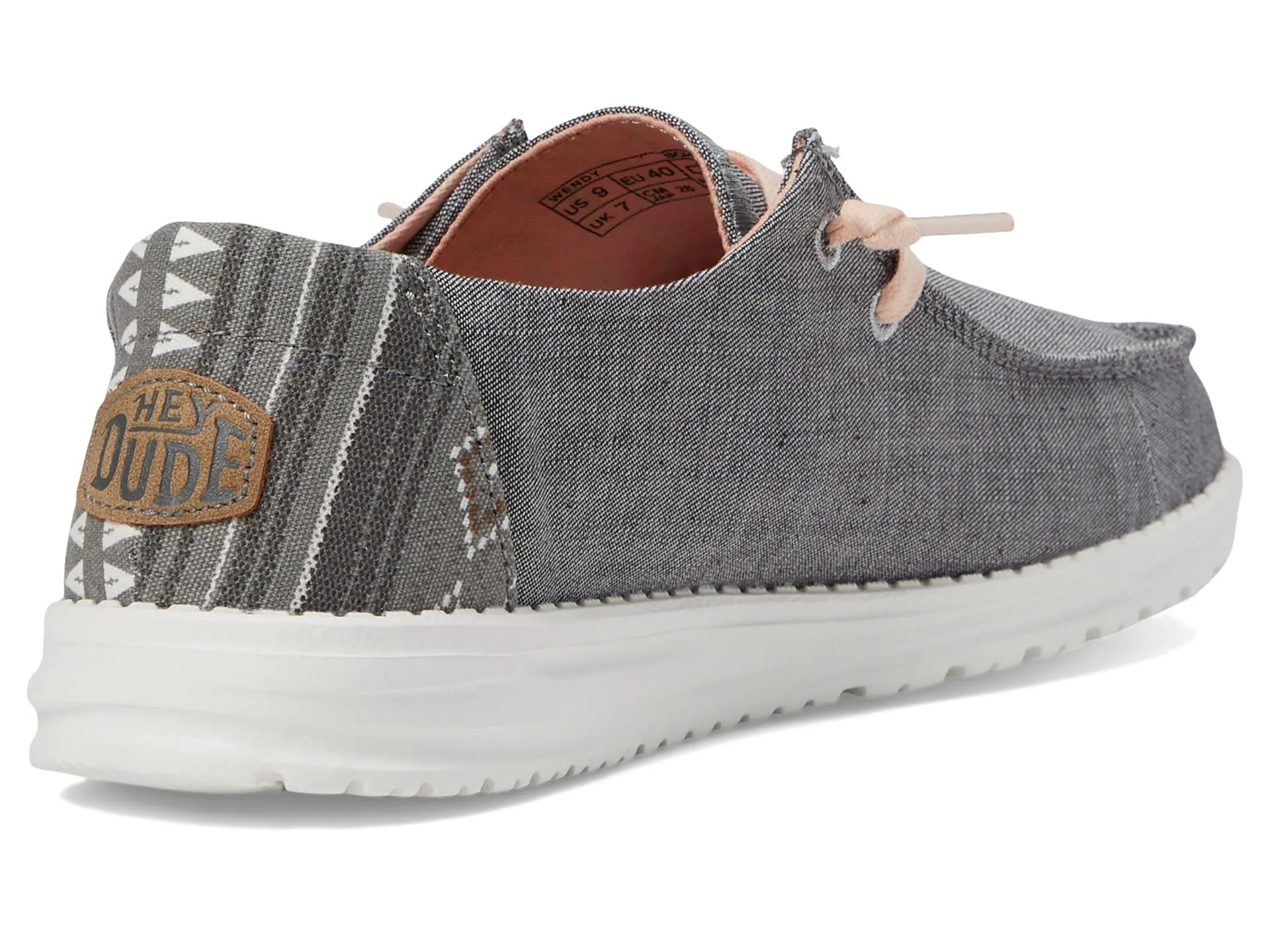 Hey Dude Wendy Boho Slip-On Casual Shoes, gray