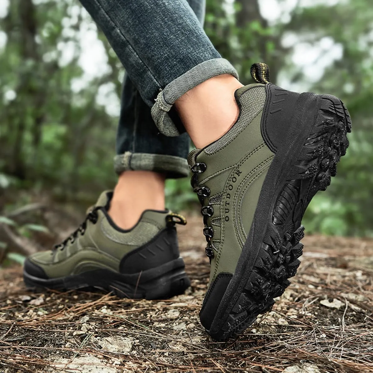 Hiking Shoes Mens Waterproof Mountain Trekking Shoes Men Breathable Walking Shoes Outdoor Sports Running Camping Climbing