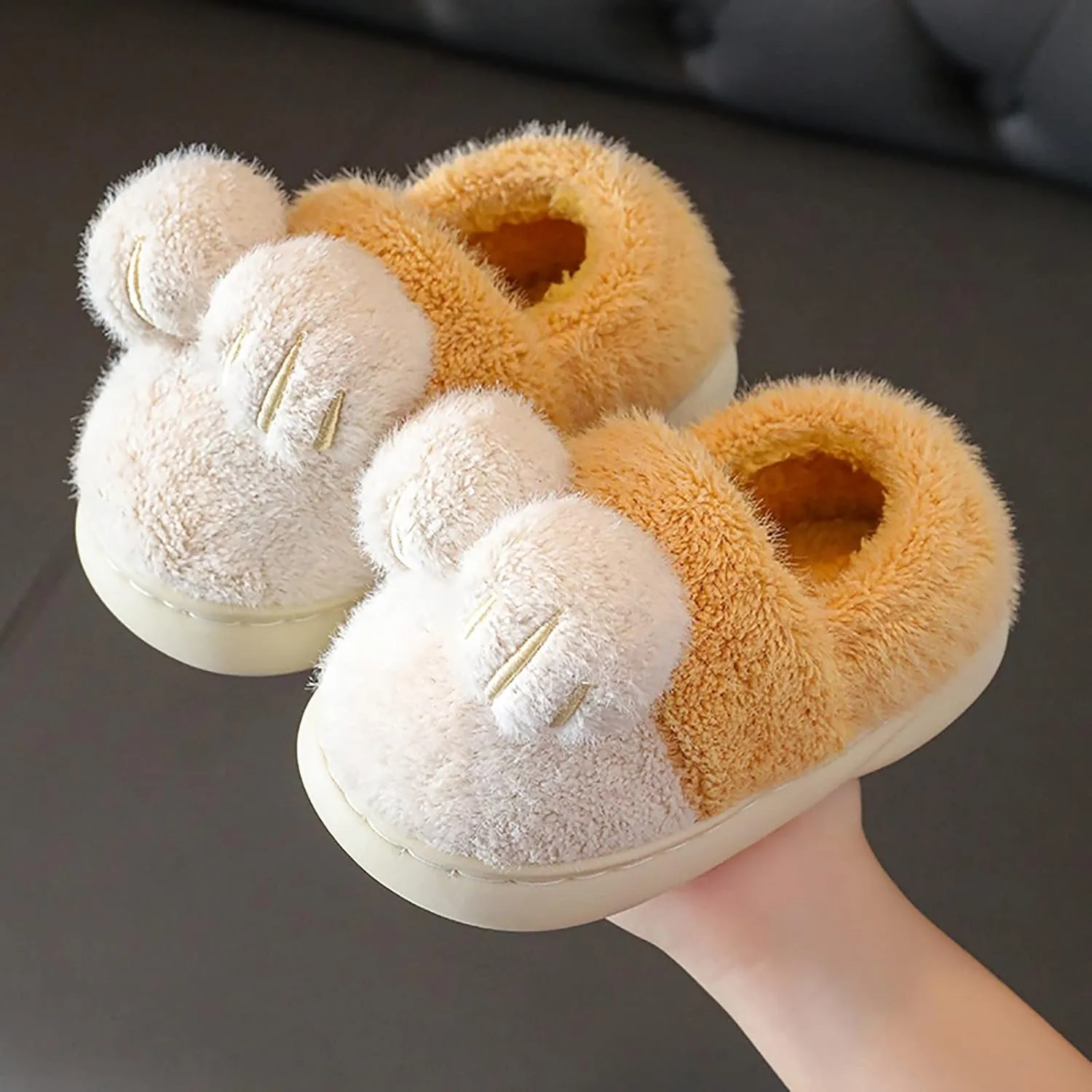 House Slippers for Kids Bedroom Slippers for Kids Cotton Slippers Girls Boys Slippers Little Girls Sandals