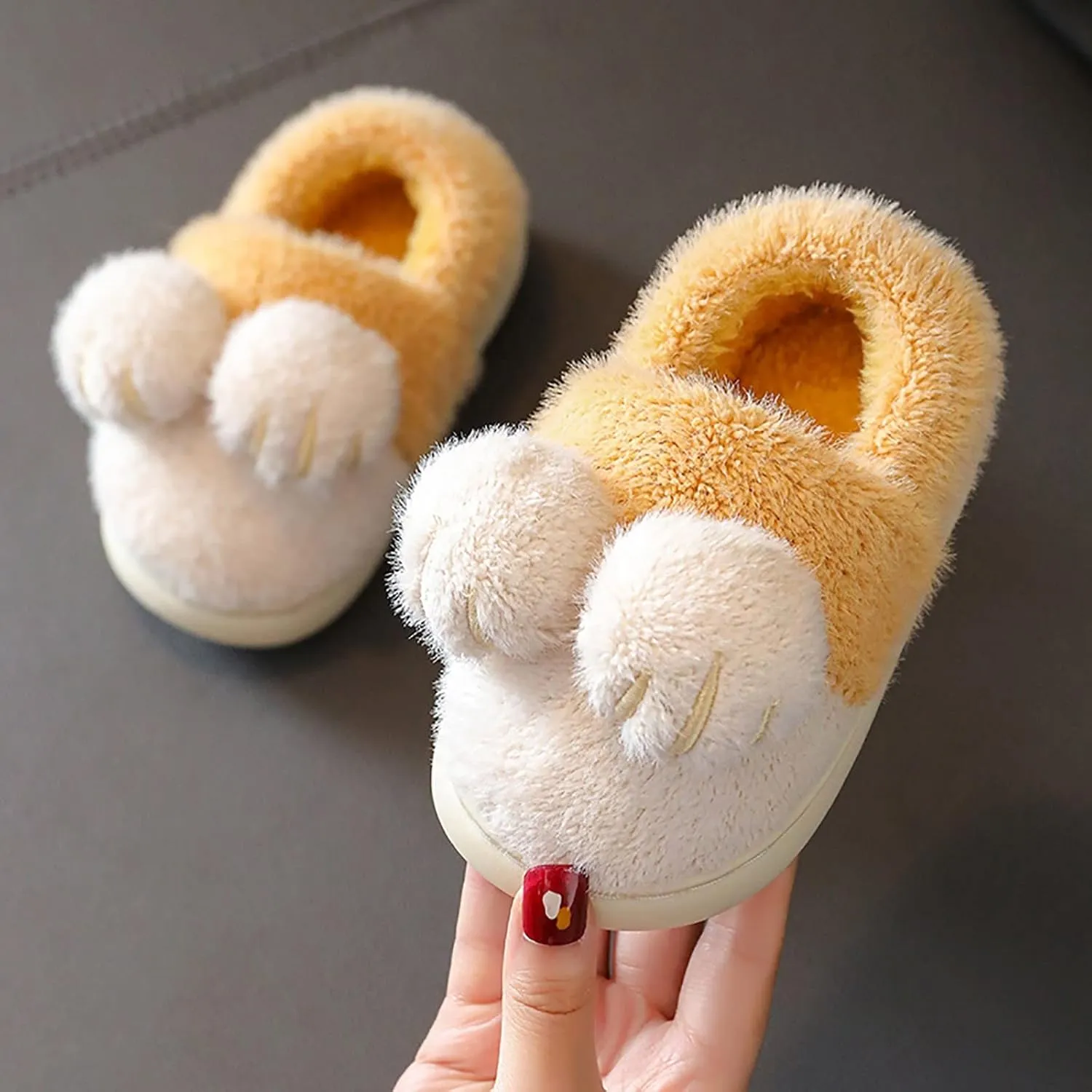 House Slippers for Kids Bedroom Slippers for Kids Cotton Slippers Girls Boys Slippers Little Girls Sandals