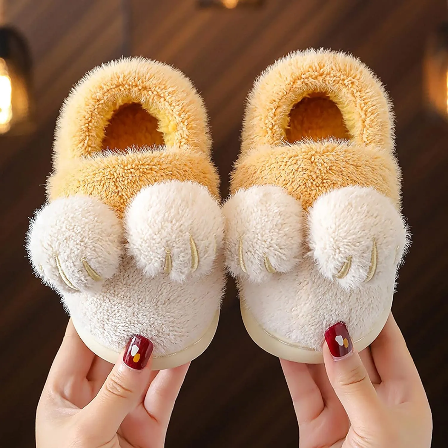 House Slippers for Kids Bedroom Slippers for Kids Cotton Slippers Girls Boys Slippers Little Girls Sandals