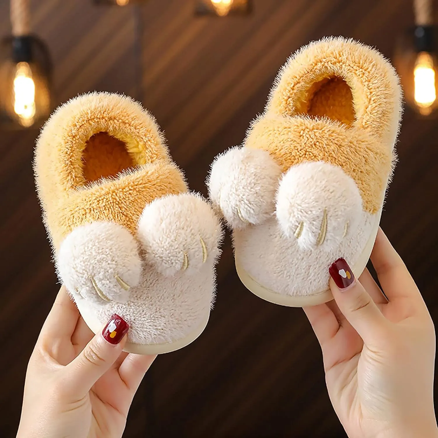 House Slippers for Kids Bedroom Slippers for Kids Cotton Slippers Girls Boys Slippers Little Girls Sandals