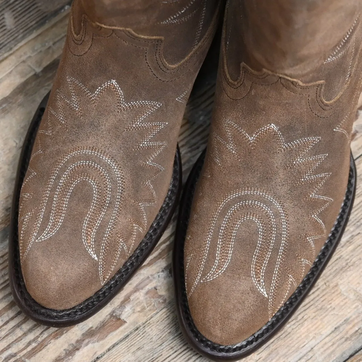 Hyer KINSLEY 16" Oiled Suede With Dijon Retro Round Toe