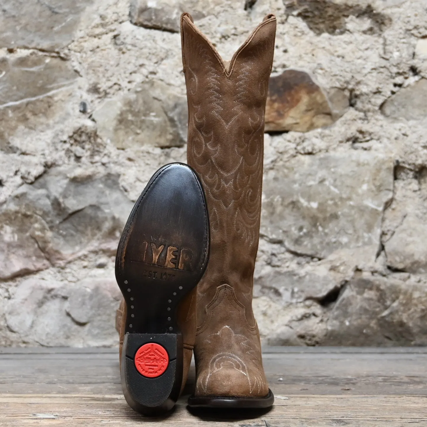 Hyer KINSLEY 16" Oiled Suede With Dijon Retro Round Toe