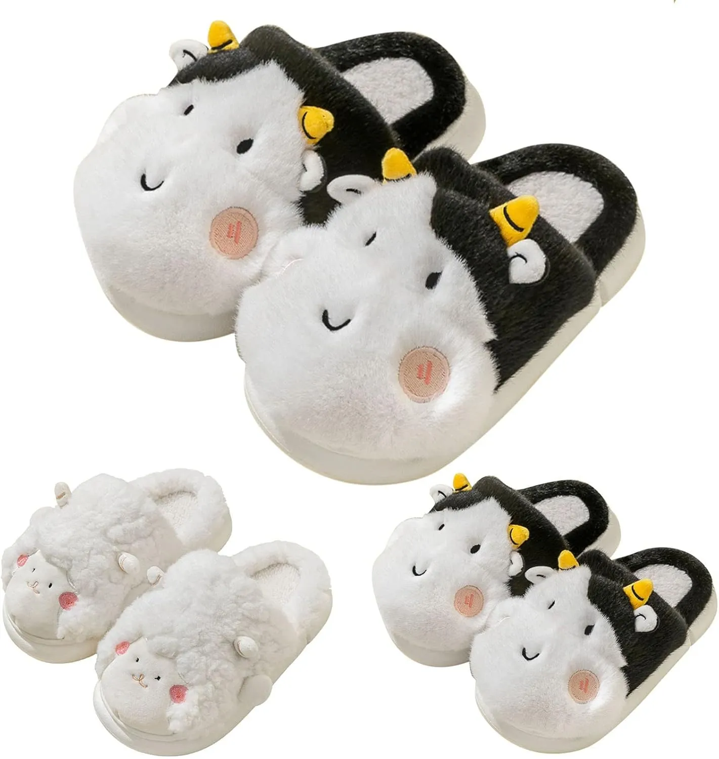 Indoor Shoe Kid Winter Children Slippers Girl Boy Flat Non Slip Round Toe Short Plush Warm Girls Slipper Boots Size 2