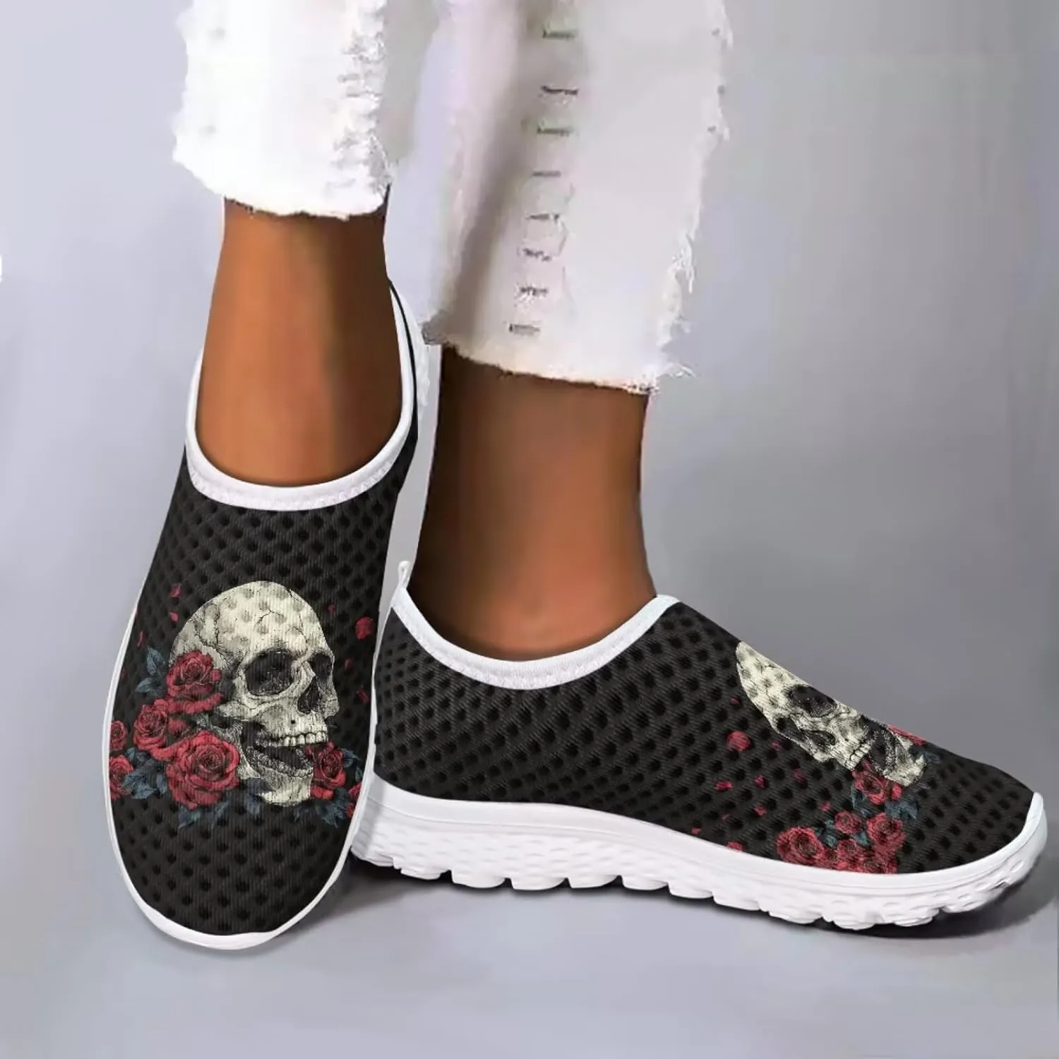 Jeiento Christmas Athletic Running Shoes for Women - Fashion Tennis Walking Sneakers