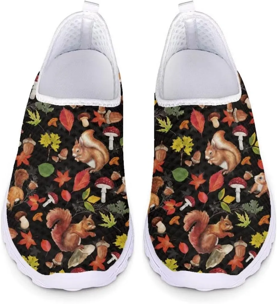 Jeiento Thanksgiving Running Shoes for Women&Men Comfort Footwear Trainers Mesh Shoes Slip-On Tennis Shoes for Hiking Walking Sports