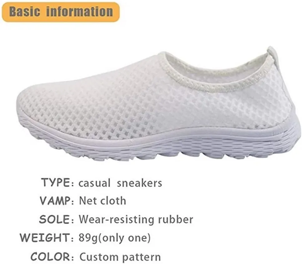 Jeiento Thanksgiving Running Shoes for Women&Men Comfort Footwear Trainers Mesh Shoes Slip-On Tennis Shoes for Hiking Walking Sports