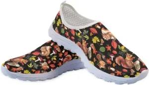 Jeiento Thanksgiving Running Shoes for Women&Men Comfort Footwear Trainers Mesh Shoes Slip-On Tennis Shoes for Hiking Walking Sports