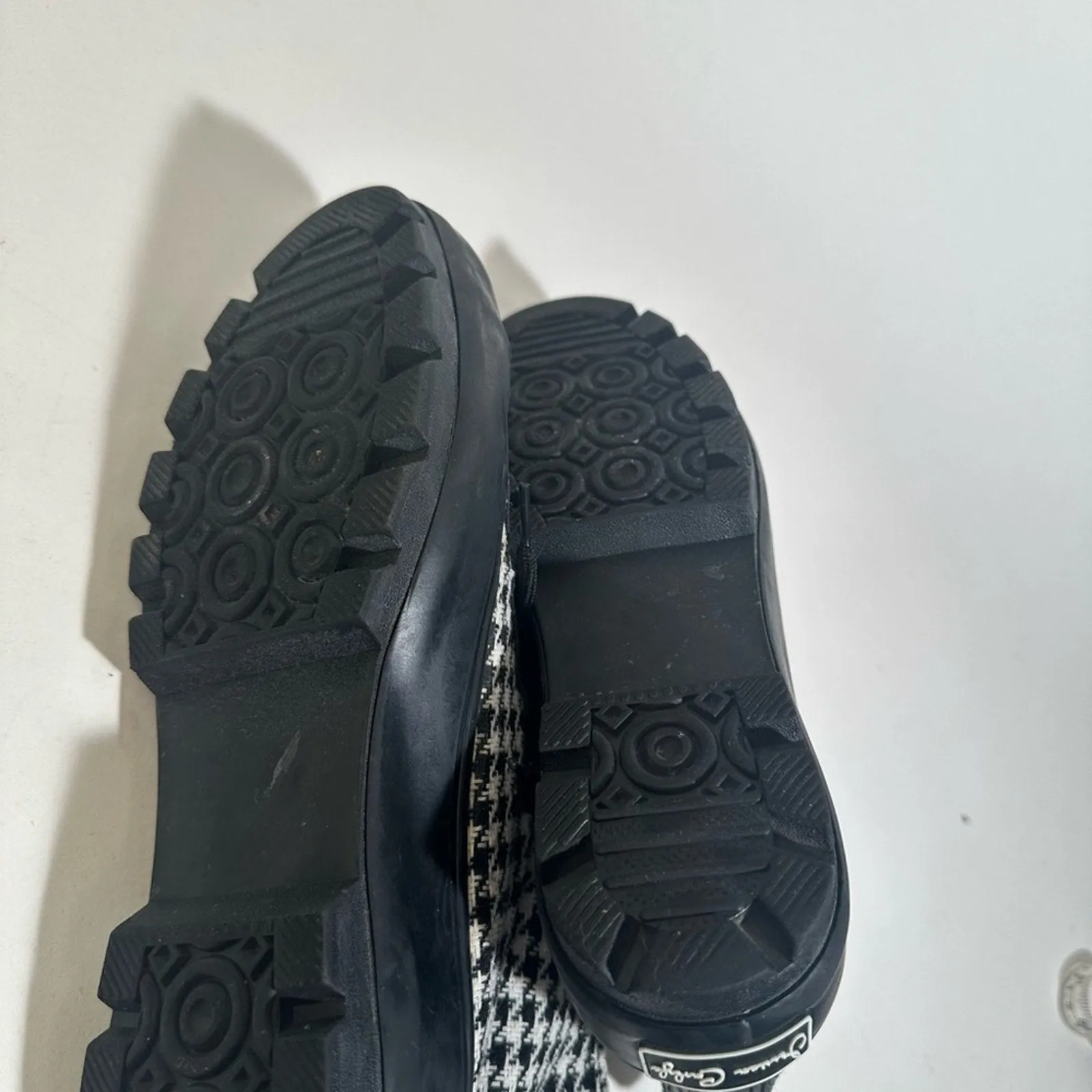 Jessica Carlyle Herringbone High Top Sneakers