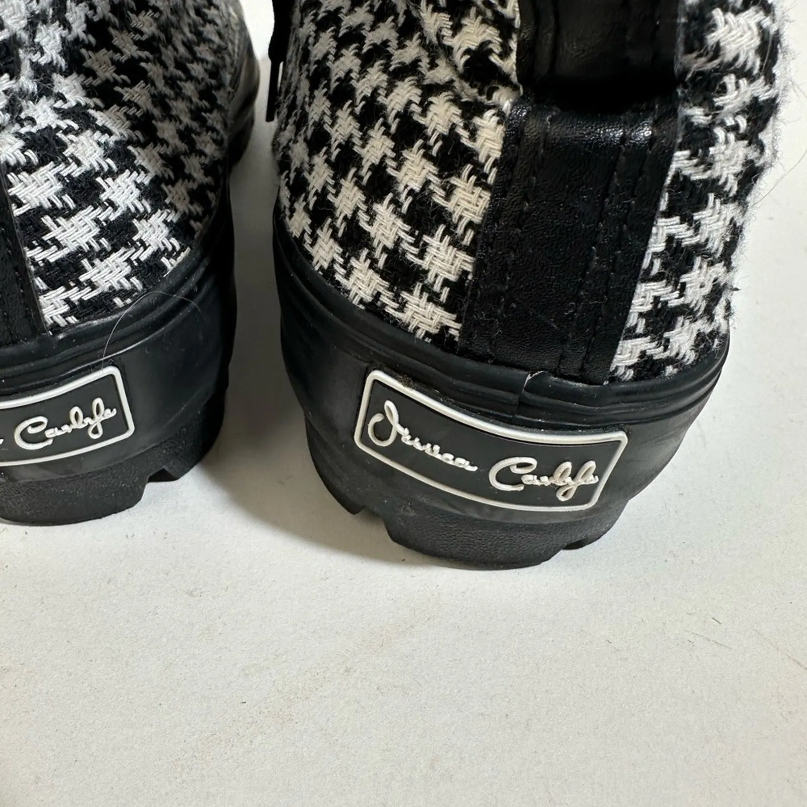 Jessica Carlyle Herringbone High Top Sneakers