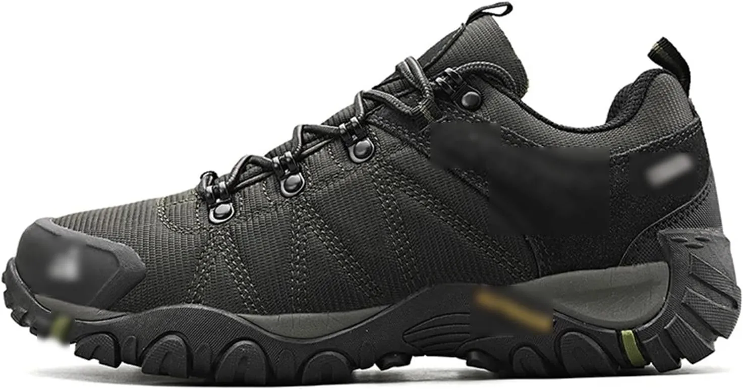 Kelsiop Men's Hiking Shoes Mesh Breathable Anti-Slip Outdoor Sports Shoes Rock Climbing Hiking Hunting Boots