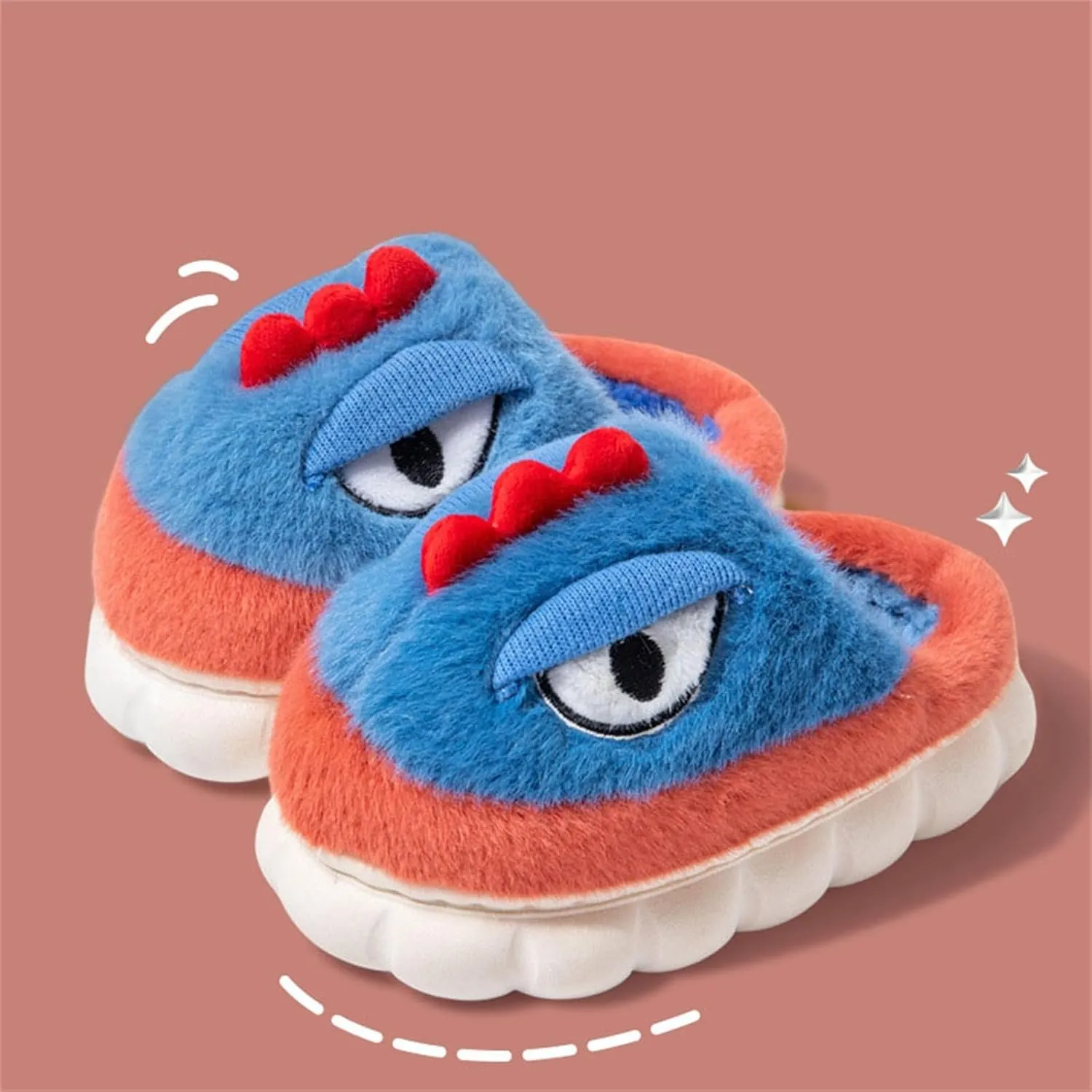 Kids Baby Boys Girls Winter Slippers Cartoon Dinosaur Non Slip Home Indoors Shoes Toddler Girl Slippers Size 9