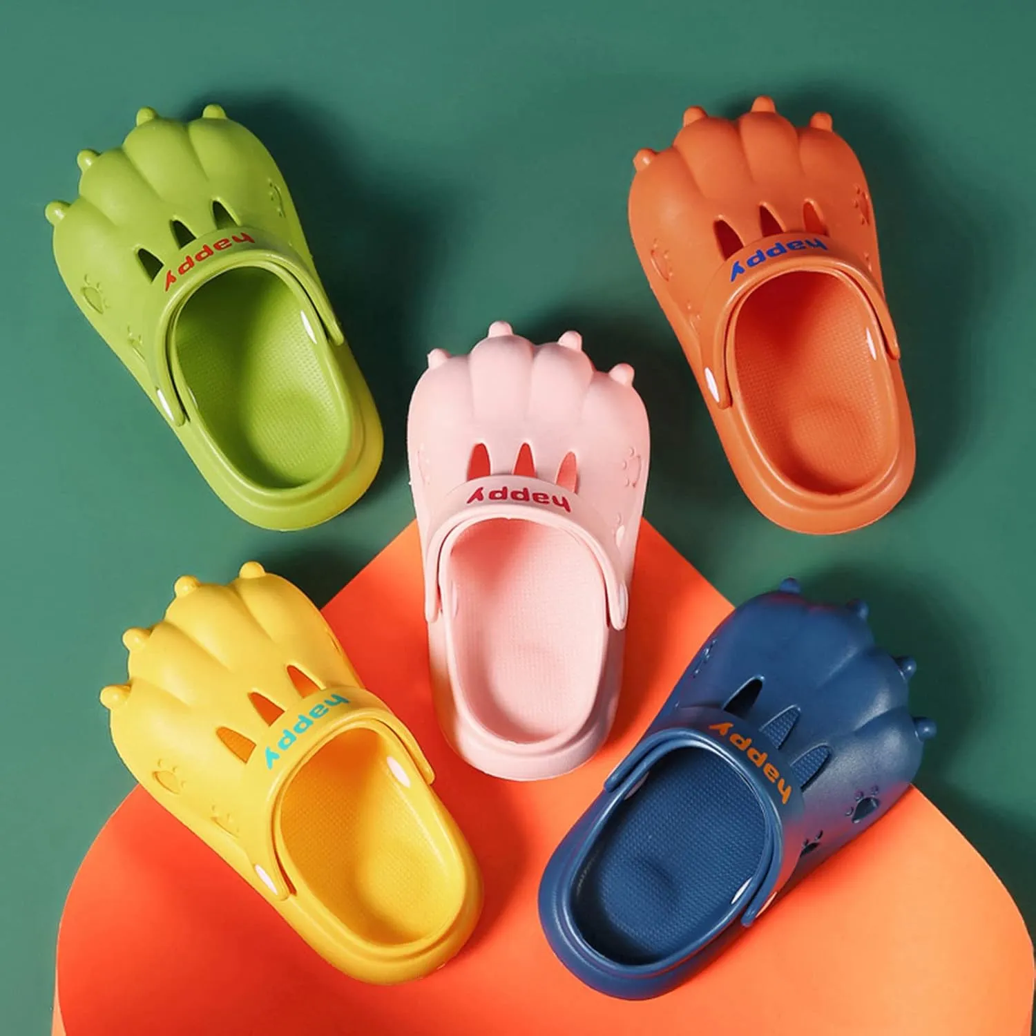 Kids Cartoon Garden Clogs Boys Girls Summer Cute Water Shoes Non-Slip Lightweight Soft Children Shower Sandals
